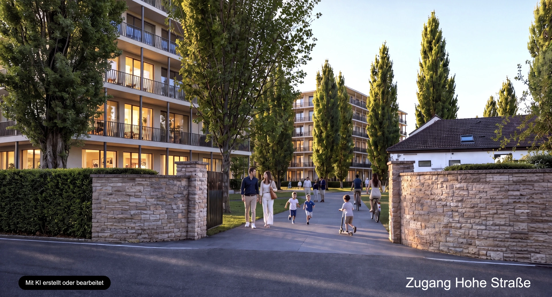 Zugang Hohe Straße