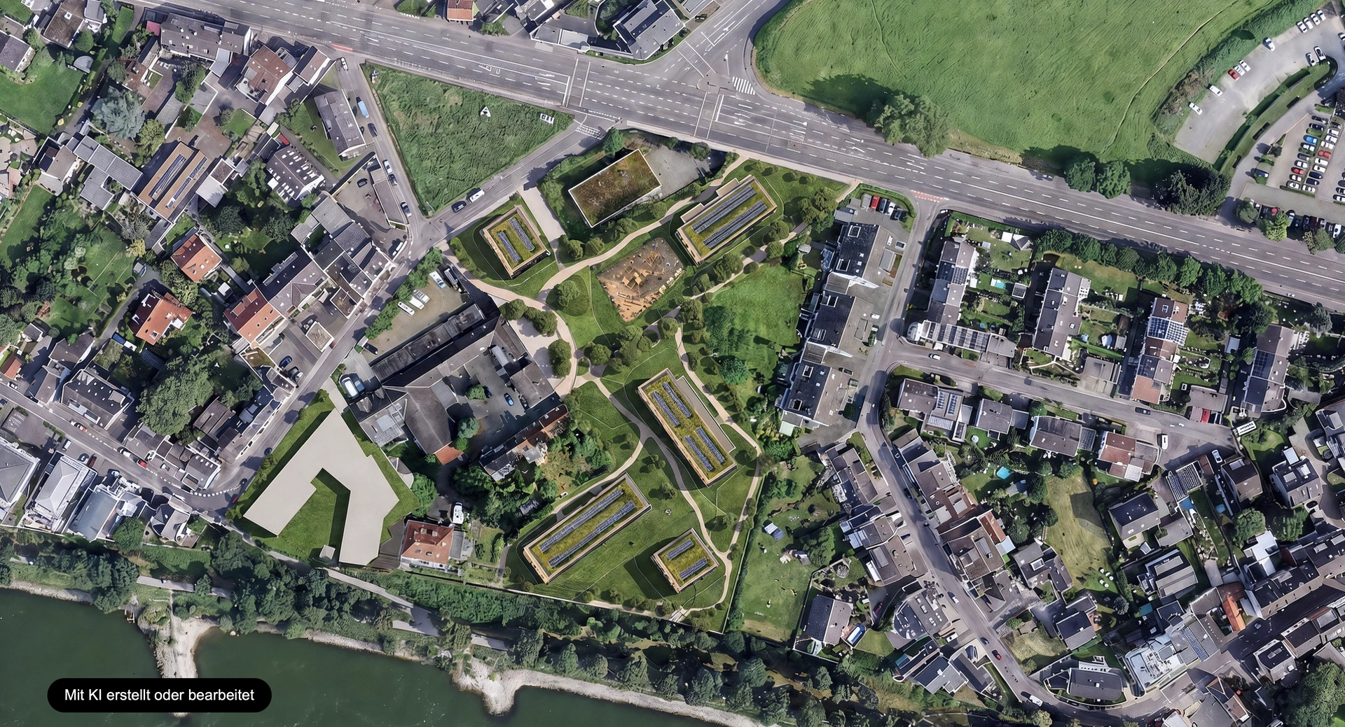 Das Quartier aus der Vogelperspektive